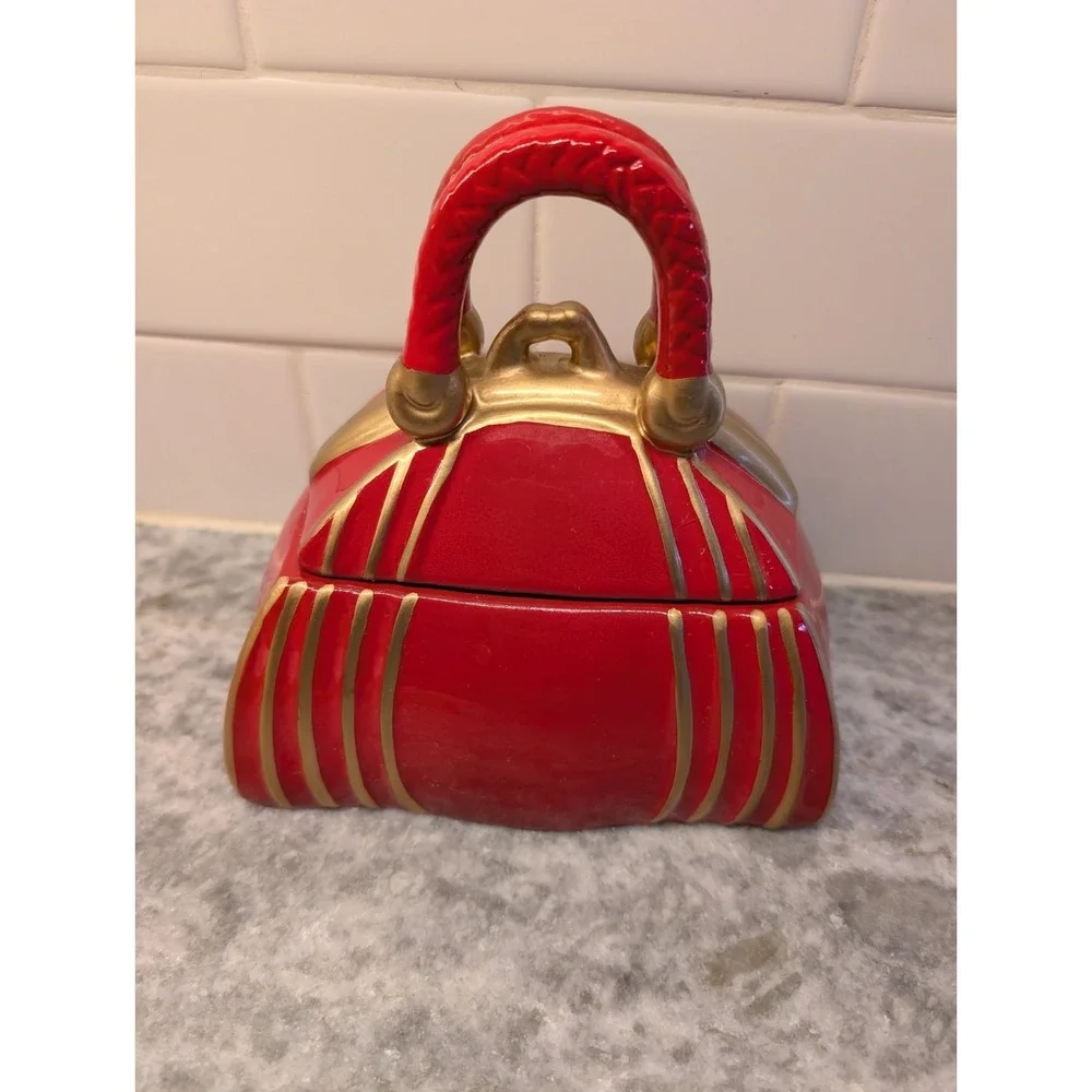 David's Cookies Ceramic‎ Purse Shaped cookie jar